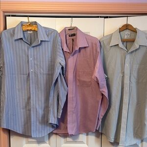 Men's Striped and Solid Dress Shirts